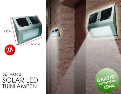 IDiva - Set Van 2 Solar Led Tuinlampen