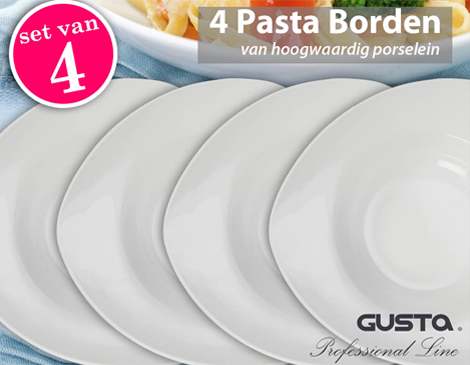 IDiva - Set Van 4 Xl Gusta Pastaborden IDiva - Set Van 4 Xl Gusta Pastaborden