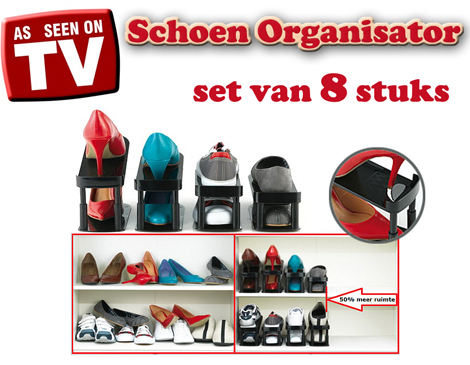 IDiva - Set Van 8 Schoenen Organizers IDiva - Set Van 8 Schoenen Organizers