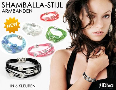IDiva - Shamballa-stijl Armbanden IDiva - Shamballa-stijl Armbanden