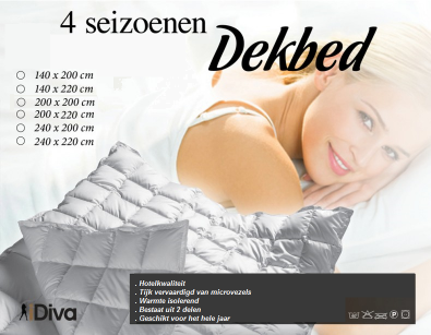 IDiva - Sleeptime Luxe 4 Seizoenen Dekbed IDiva - Sleeptime Luxe 4 Seizoenen Dekbed