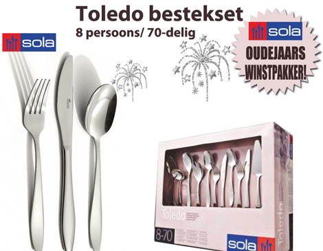IDiva - Sola 70-Delig Bestekset Toledo IDiva - Sola 70-Delig Bestekset Toledo