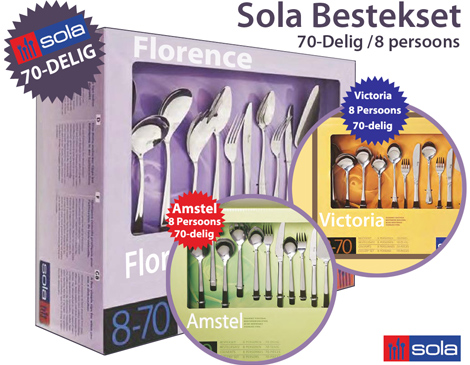 IDiva - Sola 70-Delig Luxe Besteksets IDiva - Sola 70-Delig Luxe Besteksets