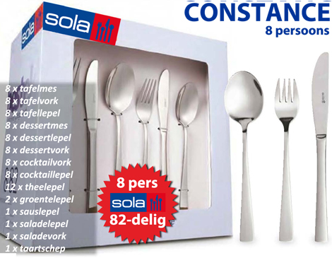 IDiva - Sola 82-Delige Bestekset Constance IDiva - Sola 82-Delige Bestekset Constance