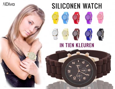 IDiva - Stijlvolle Siliconen Watch IDiva - Stijlvolle Siliconen Watch