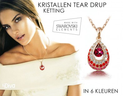 IDiva - Swarovski Elements Tear Drup Ketting IDiva - Swarovski Elements Tear Drup Ketting