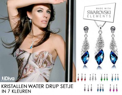 IDiva - Swarovski Elements Water Drup Set IDiva - Swarovski Elements Water Drup Set