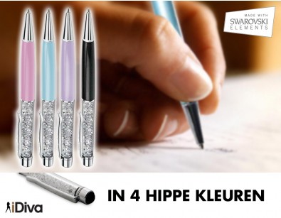 IDiva - Touch Stylus Pen met Swarovski Elements IDiva - Touch Stylus Pen met Swarovski Elements
