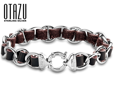 IDiva - Zilveren Lederen Otazu Armband IDiva - Zilveren Lederen Otazu Armband
