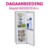 Internetshop.nl - Exquisit KGC205/70 A++ Upside-Down Koelkast