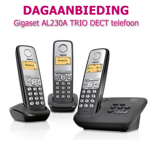 Internetshop.nl - Gigaset AL230A DUO + extra handset DECT Telefoon