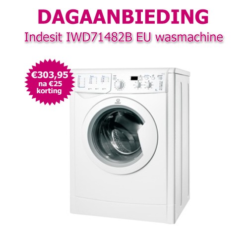 Internetshop.nl - Indesit IWD71482B EU Wasmachine