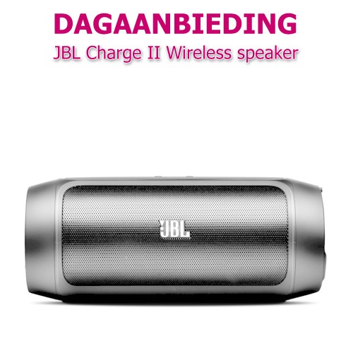 Internetshop.nl - JBL Charge II zwart Wireless Speaker