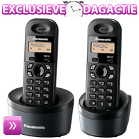 Internetshop.nl - Panasonic DUO Dect Huistelefoon