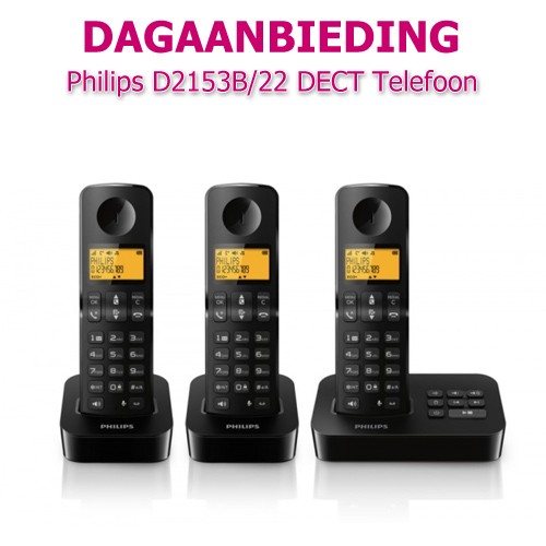 Internetshop.nl - Philips D2153B/22 DECT Telefoon