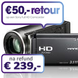 Internetshop.nl - Sony FullHD Handycam + 50 euro refund Internetshop.nl - Sony FullHD Handycam + 50 euro refund