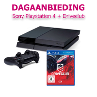 Internetshop.nl - Sony Playstation 4 500GB Black + Driveclub Internetshop.nl - Sony Playstation 4 500GB Black + Driveclub