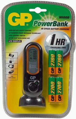 Just 24/7 - GP PowerBank V600D - snellader Just 24/7 - GP PowerBank V600D - snellader