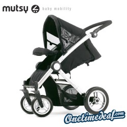 One Time Deal Kids - Mutsy Transporter Kinderwagen + Reiswieg (Zwart)