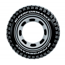 One Time Deal Kids - Opblaas Autoband Zwart 91 Cm (Incl. Reparatieset) One Time Deal Kids - Opblaas Autoband Zwart 91 Cm (Incl. Reparatieset)