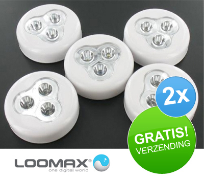 Koopjessite - 2 x Loomax Click LEDs (5 Pack)