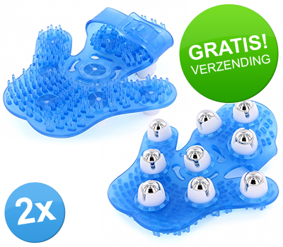 Koopjessite - 2 x Massage handschoen '9 Rolling Ball' Koopjessite - 2 x Massage handschoen '9 Rolling Ball'