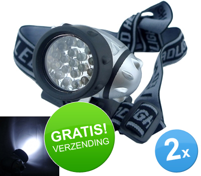 Koopjessite - 2 x Mini LED-lamp met Hoofdband Koopjessite - 2 x Mini LED-lamp met Hoofdband