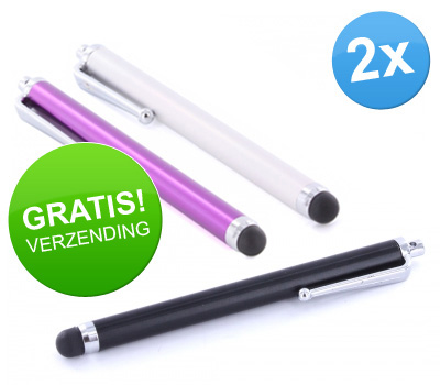 Koopjessite - 2 x Stylus pen voor capacitive touchscreens (Diverse kleuren - Hoge kwaliteit) Koopjessite - 2 x Stylus pen voor capacitive touchscreens (Diverse kleuren - Hoge kwaliteit)