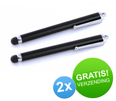 Koopjessite - 2 x Stylus pen voor capacitive touchscreens (Hoge kwaliteit)