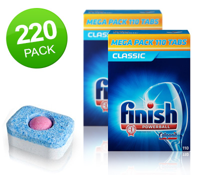 Koopjessite - 220-pack Calgonit Finish Powerball Classic Vaatwastabletten Koopjessite - 220-pack Calgonit Finish Powerball Classic Vaatwastabletten