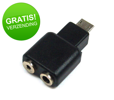Koopjessite - 2-in-1 laad-adapter voor Nokia naar microUSB Koopjessite - 2-in-1 laad-adapter voor Nokia naar microUSB