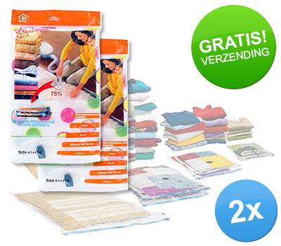 Koopjessite - 2x Vacuüm opbergtas XL Koopjessite - 2x Vacuüm opbergtas XL