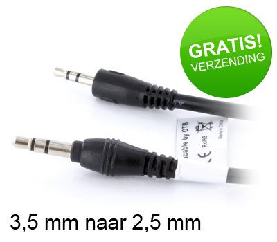 Koopjessite - 3,5 mm naar 2,5 mm Audio Kabel (1,5 meter) Koopjessite - 3,5 mm naar 2,5 mm Audio Kabel (1,5 meter)