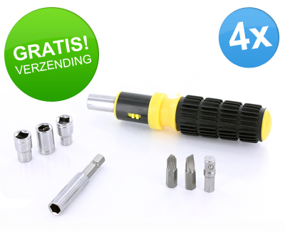 Koopjessite - 4 x 8-delige toolset Koopjessite - 4 x 8-delige toolset