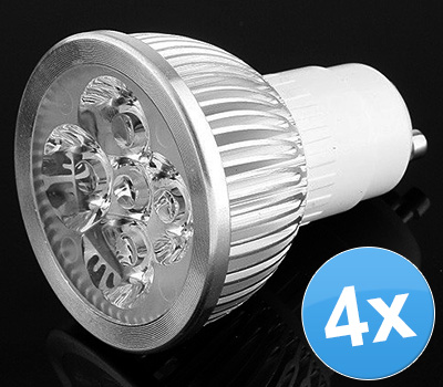 Koopjessite - 4x LED Spots (Warm wit) E27 of GU10 Koopjessite - 4x LED Spots (Warm wit) E27 of GU10