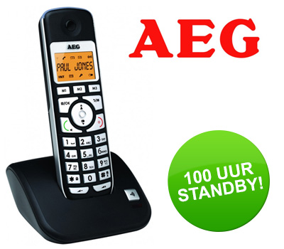 Koopjessite - AEG Dect Telefoon Voxtel S100 Black Koopjessite - AEG Dect Telefoon Voxtel S100 Black