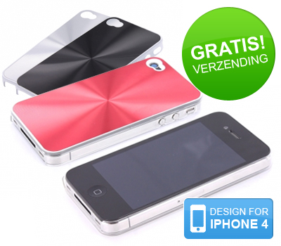Koopjessite - Alu snap-on cover voor Apple iPhone 4 Koopjessite - Alu snap-on cover voor Apple iPhone 4