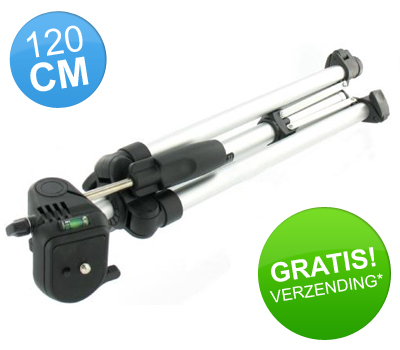 Koopjessite - Aluminium Camera Statief (120 cm) Koopjessite - Aluminium Camera Statief (120 cm)