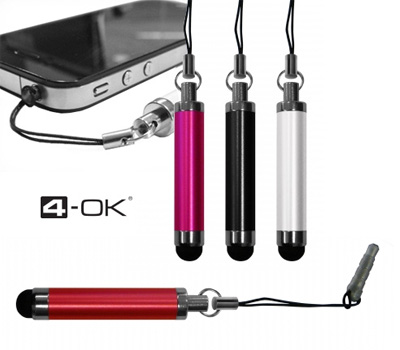 Koopjessite - Aluminium Stylus - Zwart, Wit, Rood of Roze Koopjessite - Aluminium Stylus - Zwart, Wit, Rood of Roze