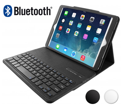 Koopjessite - Beschermhoes met Bluetooth Toetsenbord - iPad Air, Galax Tab 3 10.1 en iPad 4 Koopjessite - Beschermhoes met Bluetooth Toetsenbord - iPad Air, Galax Tab 3 10.1 en iPad 4