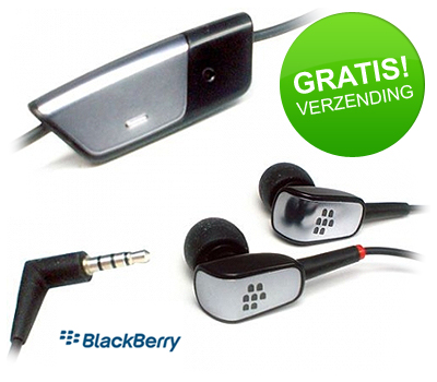 Koopjessite - BlackBerry in-ear stereo headset (HDW-15766-001)