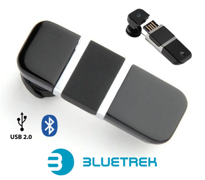 Koopjessite - Bluetrek Bluetooth Headset Bizz 3-in-1