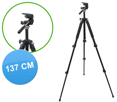 Koopjessite - Camera statief (137 cm) 3-poots Koopjessite - Camera statief (137 cm) 3-poots