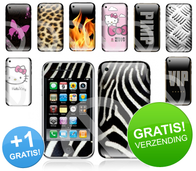 Koopjessite - Diverse vinyl skins voor de Apple 3G/3GS + 1 GRATIS! Koopjessite - Diverse vinyl skins voor de Apple 3G/3GS + 1 GRATIS!