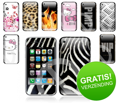 Koopjessite - Diverse vinyl skins voor de Apple 3G/3GS Koopjessite - Diverse vinyl skins voor de Apple 3G/3GS