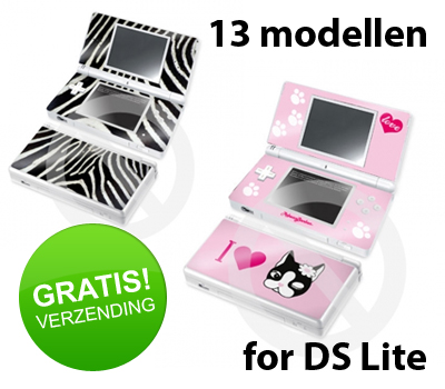 Koopjessite - Diverse vinyl skins voor de Nintendo DS Lite Koopjessite - Diverse vinyl skins voor de Nintendo DS Lite