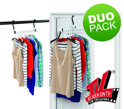 Koopjessite - Duo-pack: EASY MAXX Ruimtebesparende Kledinghanger Koopjessite - Duo-pack: EASY MAXX Ruimtebesparende Kledinghanger