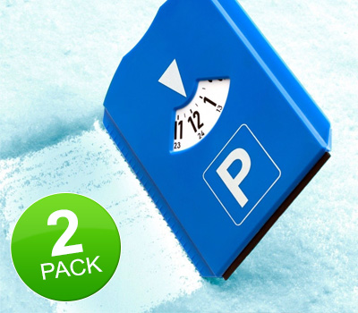 Koopjessite - Duo-pack: Parkeerschijf met ijskrabber Koopjessite - Duo-pack: Parkeerschijf met ijskrabber