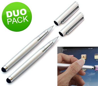 Koopjessite - Duo-pack: Stylus met Balpen (voor alle touchscreens)