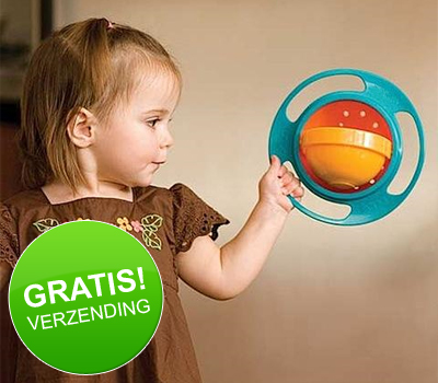 Koopjessite - Eetbakje met gyroscoop en deksel - Nooit meer knoeien! Koopjessite - Eetbakje met gyroscoop en deksel - Nooit meer knoeien!